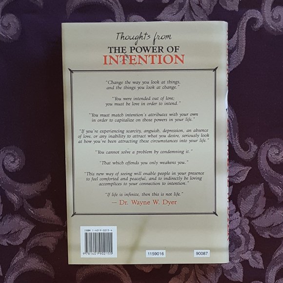 Dr. Wayne W. Dyer The Power Of Intention HB Book With Dust Cover Very Good - Picture 4 of 11